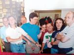 L - R Derek White, Colin Woodbridge, Ian Pritchard, Gareth Robinson, Paul Stott, Karl Highcock, Damian O'Mara and Keith Sefton